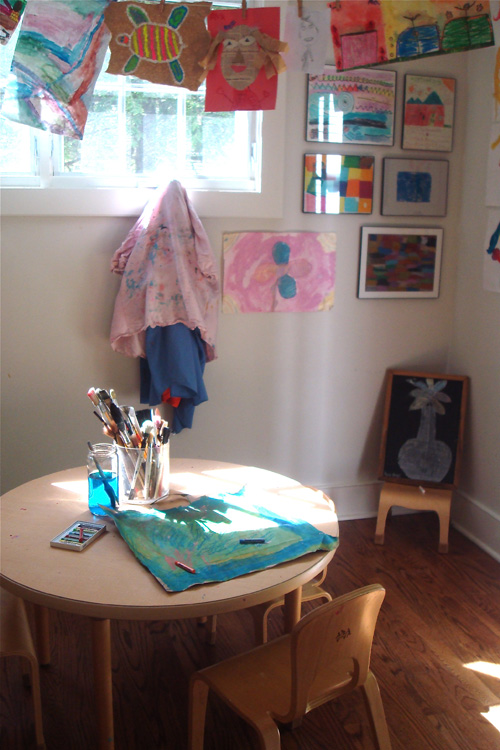 our art room at home