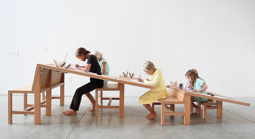 Growth Table - a work table designed for the whole family