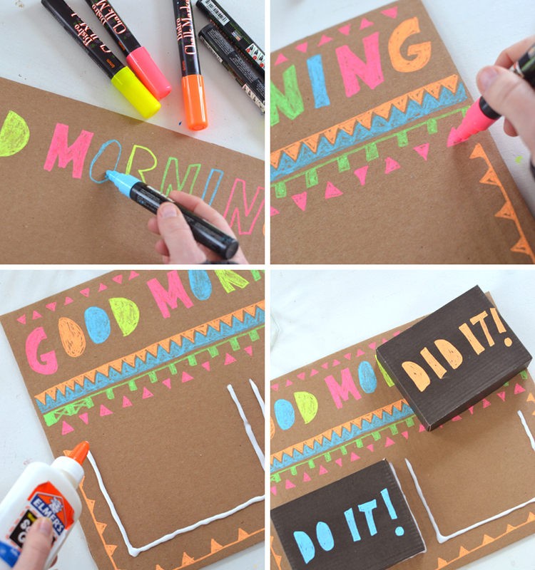 DIY good morning chart ~ teach kids to own their day | artbarblog.com
