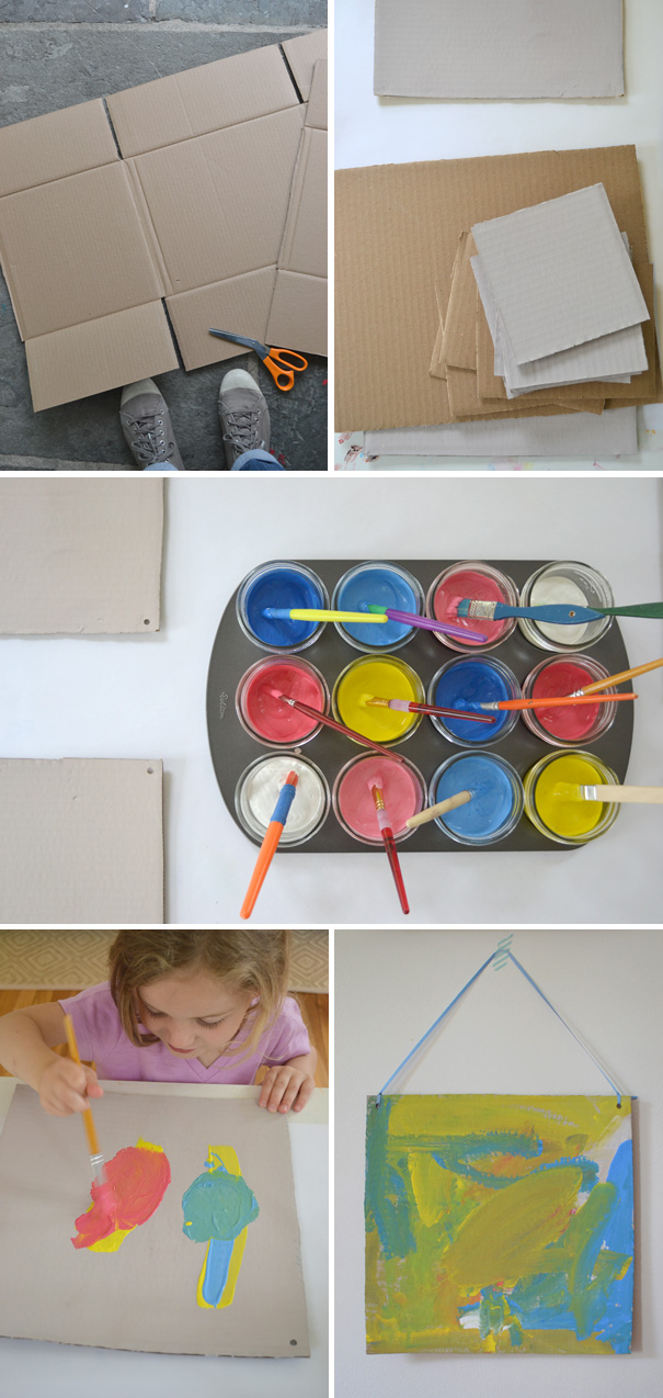 simple recycled art project for littles