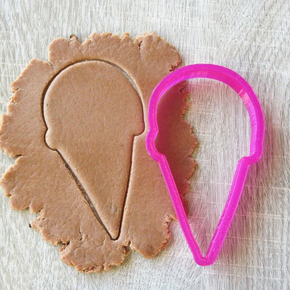 ice cream cone cookie cutter on Etsy