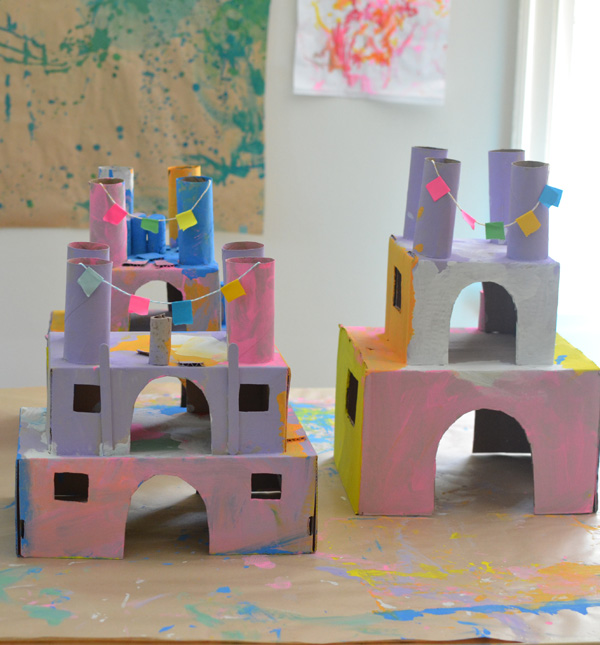 make these castles from recycled materials