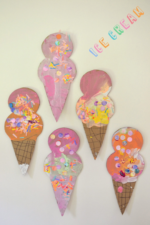 Cardboard Ice Cream Cones - ARTBAR