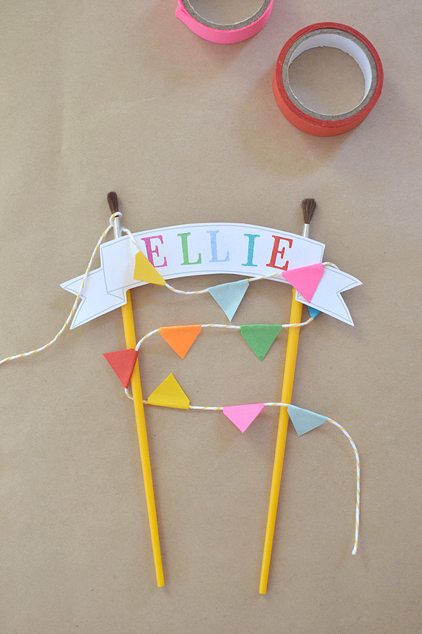 Diy Cake Topper With Free Template