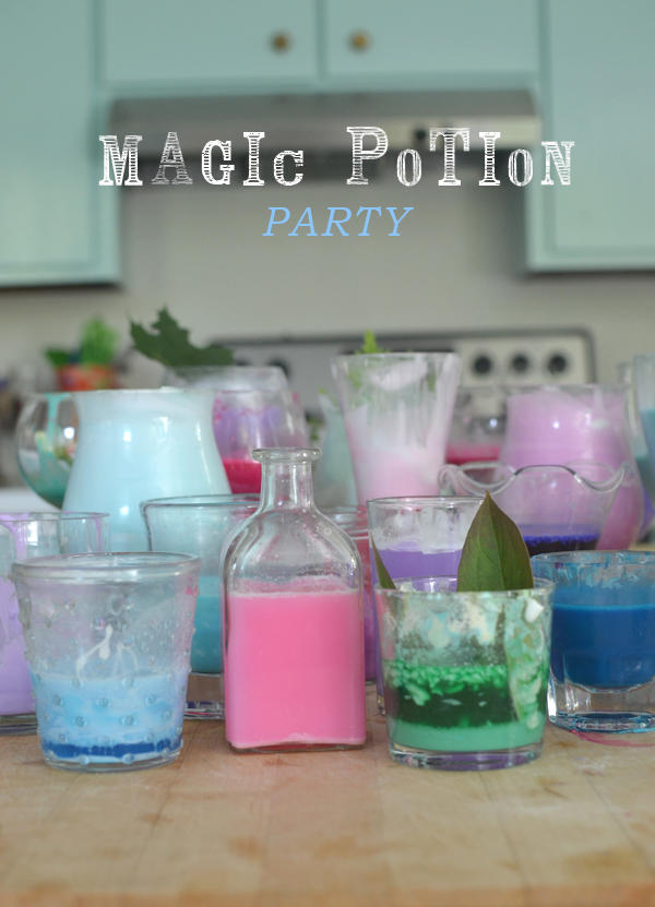 kids love mixing potions ~ let them also name their concoctions and you will be astonished by their creativity!