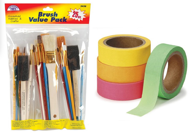 basic art supplies to stock for your home art area