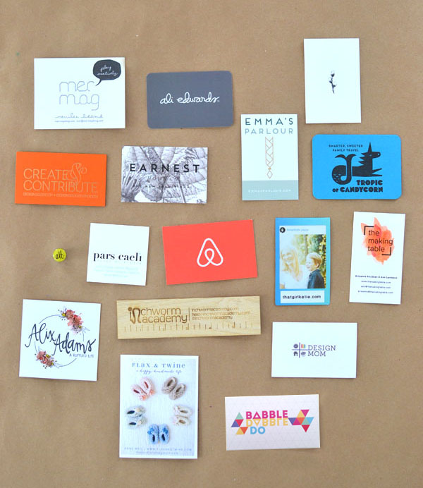 business cards from ALT summit 2015