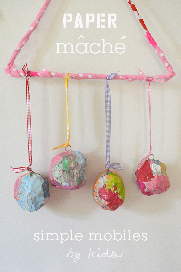 an easy beginner paper mache project for little ones