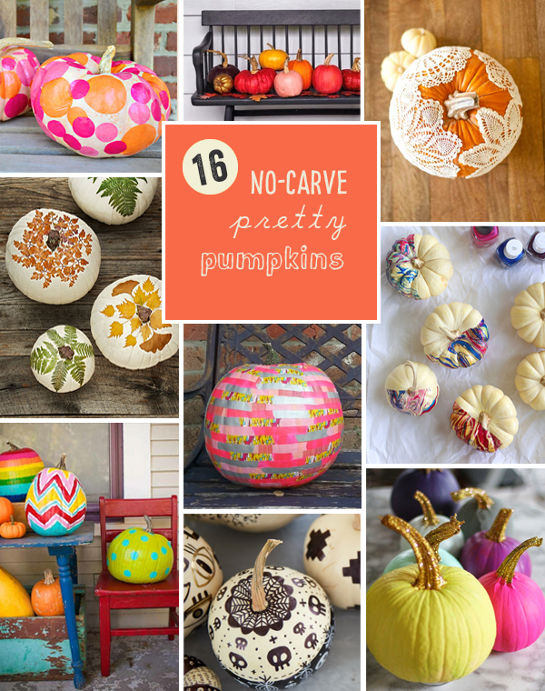 16 ways to make pretty pumpkins without carving
