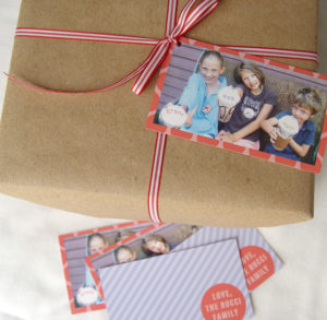 Photo gift tags