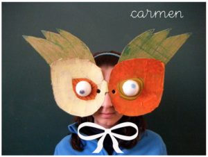 Carnevale masks made by kids