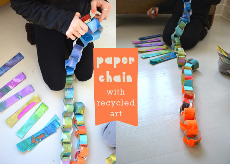 Projects Using Old Chain Make a Paper Chain from Recycled Art - ARTBAR