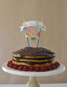 Make this artsy cake topper for your child's birthday.