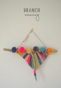 Collect "Y" shaped branches and turn them into beautiful weavings. Tutorial and video included.