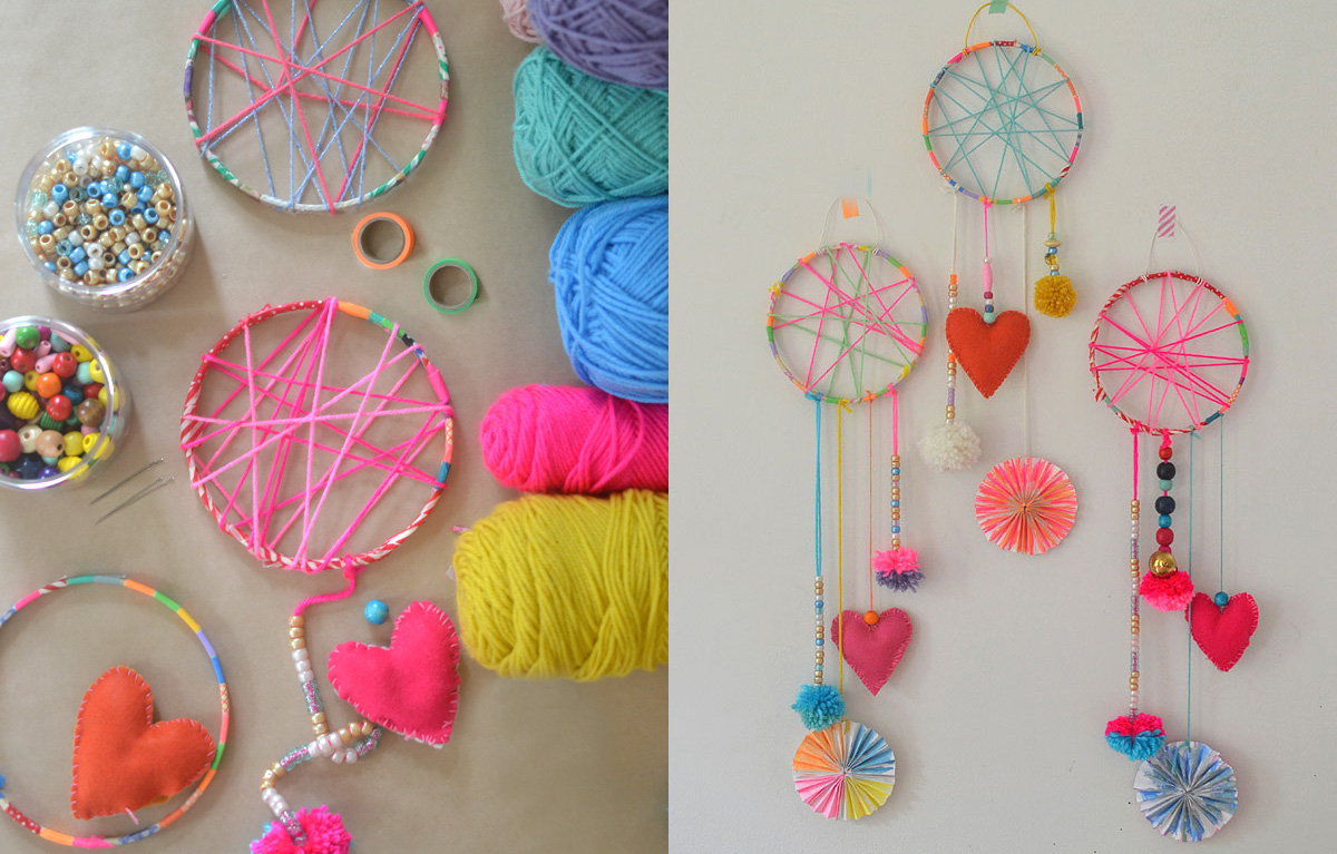 Creative Iron Hoop Ring DIY Dream Catcher Making Students Projects Supplies Tool 