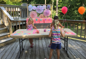 Make a birthday banner for your child's party that all their friends can paint!