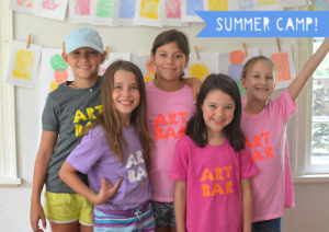 Art Bar’s summer camp is called Mini Maker Workshop, and is for children age four to twelve. Each week, the Mini Makers will explore all types of materials in a nurturing environment where the emphasis will be on artistic expression.