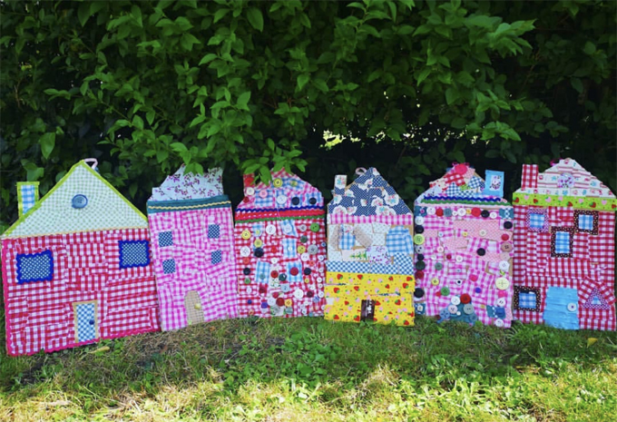 Patchwork houses inspired by Art Bar Blog, from @artseeds.ie