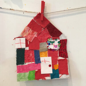 Patchwork houses inspired by Art Bar Blog, from @studiosprout.
