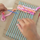 Weaving with kids