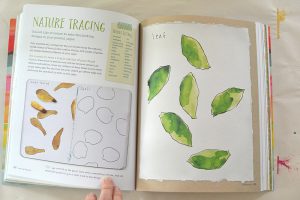 Start an art journal with easy art prompts from the book Journal Sparks by Emily Neuburger
