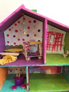 Dollhouse Camp for kids! Handmade wallpaper and furniture for these IKEA dollhouses in PART TWO of the dollhouse camp series.