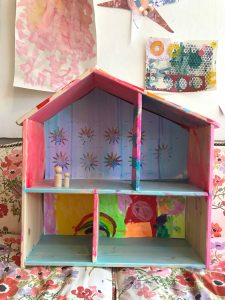 Dollhouse Camp for kids! Handmade wallpaper and furniture for these IKEA dollhouses in PART TWO of the dollhouse camp series.