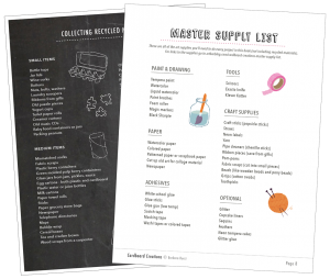 Master supply lists from Cardboard Creations by Barbara Rucci