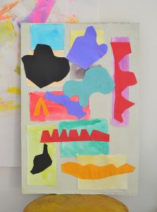 Kids study Henri Matisse and make these stunning collages with paper.
