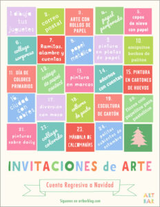 "Invitaciones de Arte" Cuenta Regresiva a Navidad.