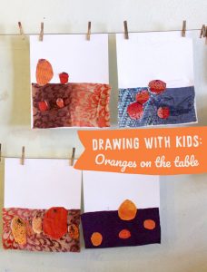 Drawing with kids: Oranges on the table