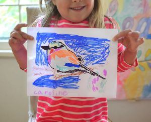 Kids love tracing animals using transparency film and sharpies.