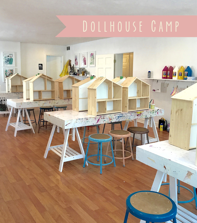 DollhousecCamp for kids! In this first part, the kids paint IKEA wooden dollhouses and make floor plans. Coming up in Part 2: handmade wallpaper and furniture!