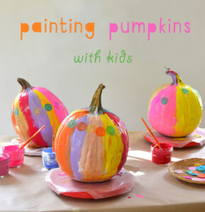 Use this one trick to get kids to paint the most vibrant pumpkins.