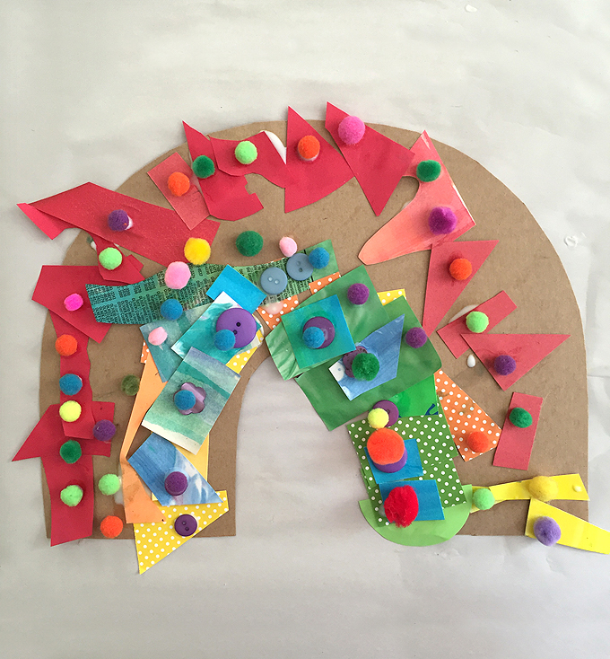 Learning at home with your kids because of the coronavirus? This Art and Play guide will help. Promoting math, literacy and science through art and play. Day 4: Rainbow Collage