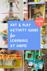 This Art and Play guide for learning at home promotes math, literacy and science through creativity. Join us for construction week.