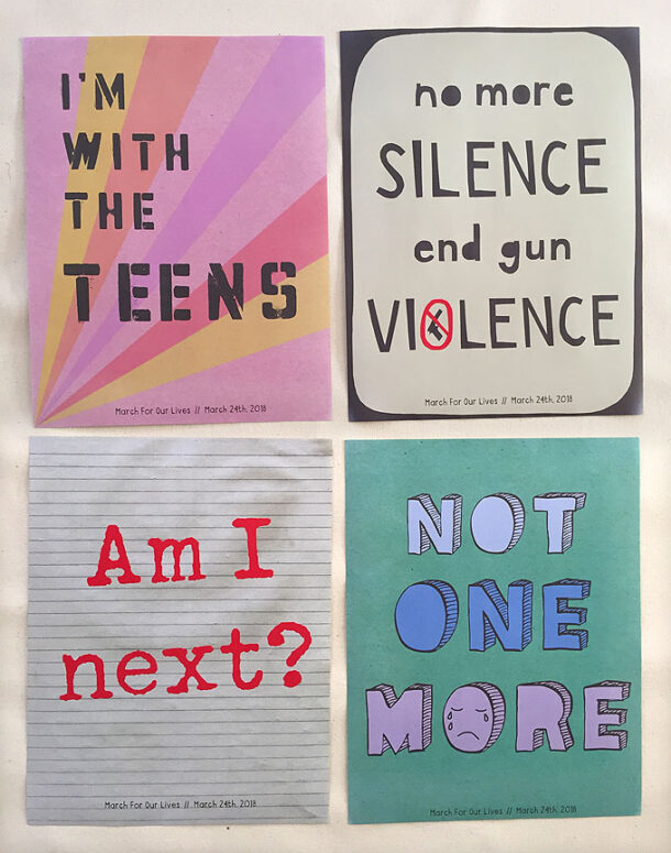March for our Lives posters - ARTBAR