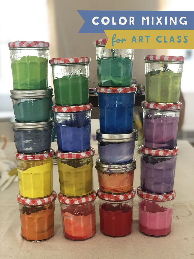 Color Mixing For Art Class Artbar - Basic Colors Paint Set
