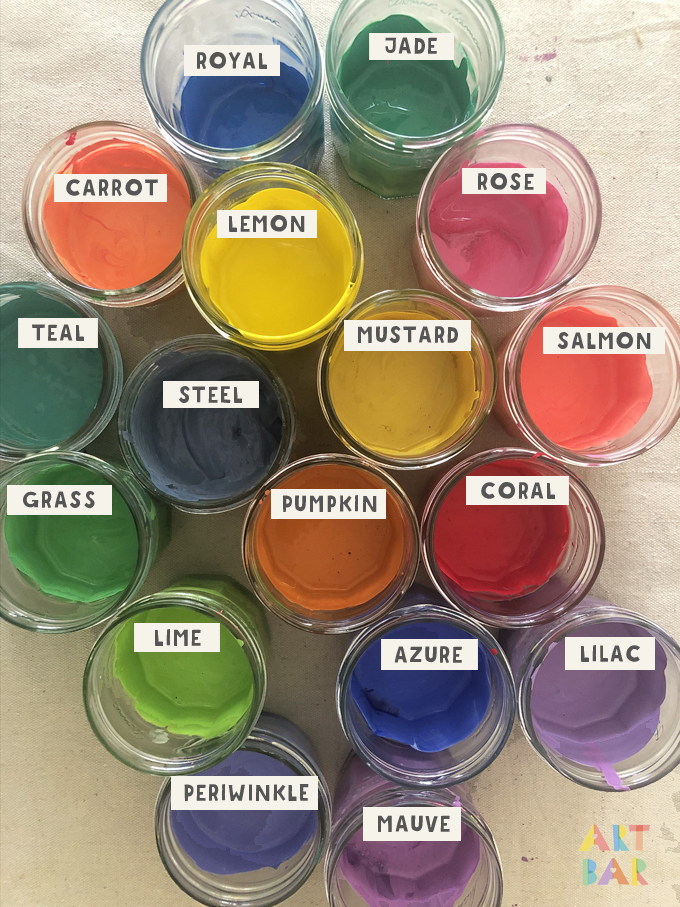 Color mixing tempera paints for art class! In this video I will show you how I make vibrant and opaque colors for use on cardboard, paper, and more. Learn about primary, secondary, and tertiary colors (the best ones to make)!