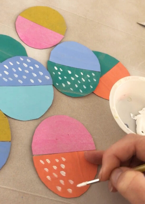 Cardboard Egg Garland - ARTBAR