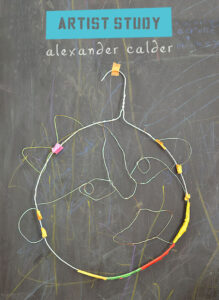 Alexander Calder Wire Face Sculptures with Kids