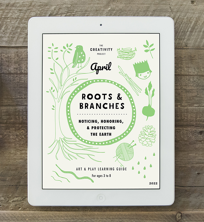 April "Roots & Branches" creativity guide from The Creativity Project.