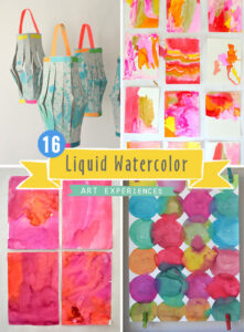 16 Liquid Watercolor Art Ideas with Kids
