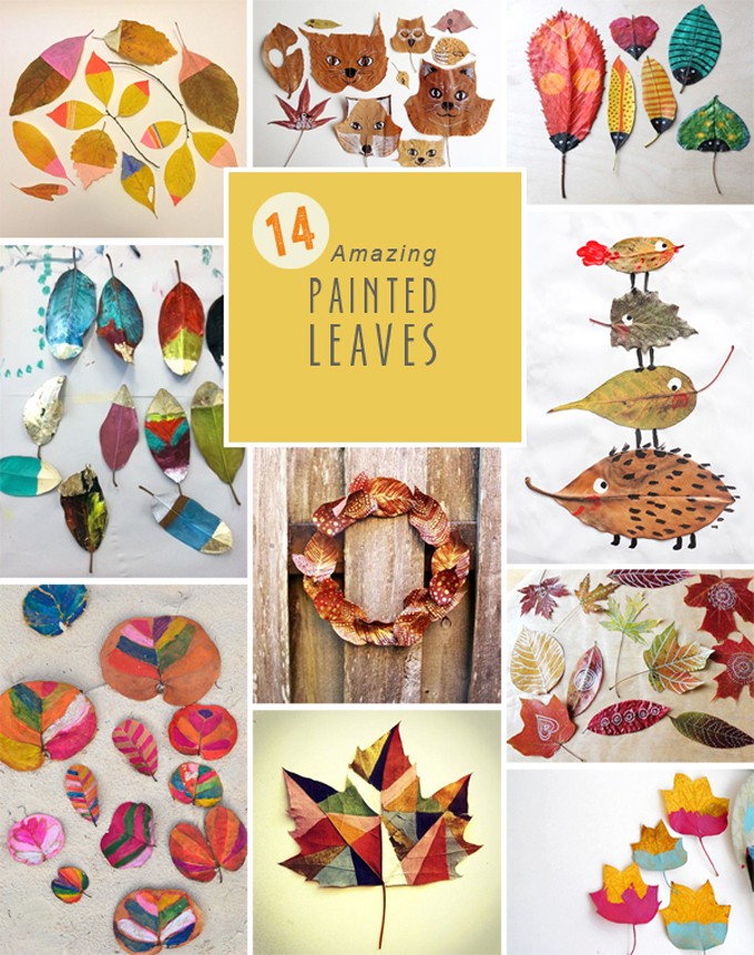 14 Amazing Painted Leaf Ideas