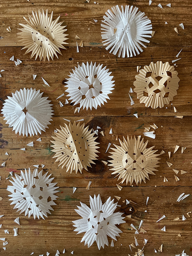 Cupcake Liner Snowflakes – ARTBAR