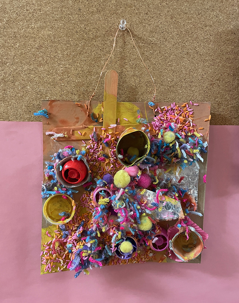 Recycled Collage Making with Preschoolers